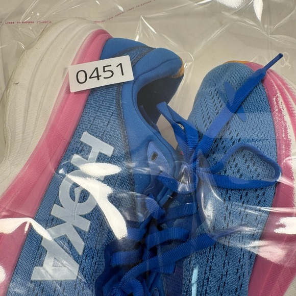 HOKA Bondi 8 Women's Running Shoes Blue Pink Cushioned Size US 9 - Picture 12 of 12